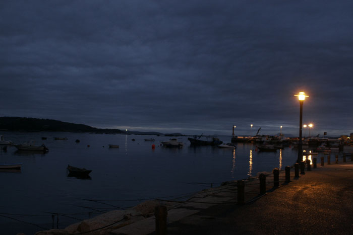 Las luces del puerto