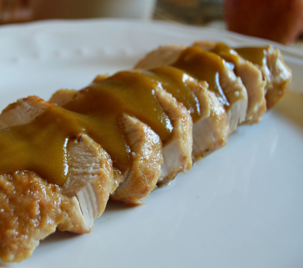 Pavo con salsa de manzana
